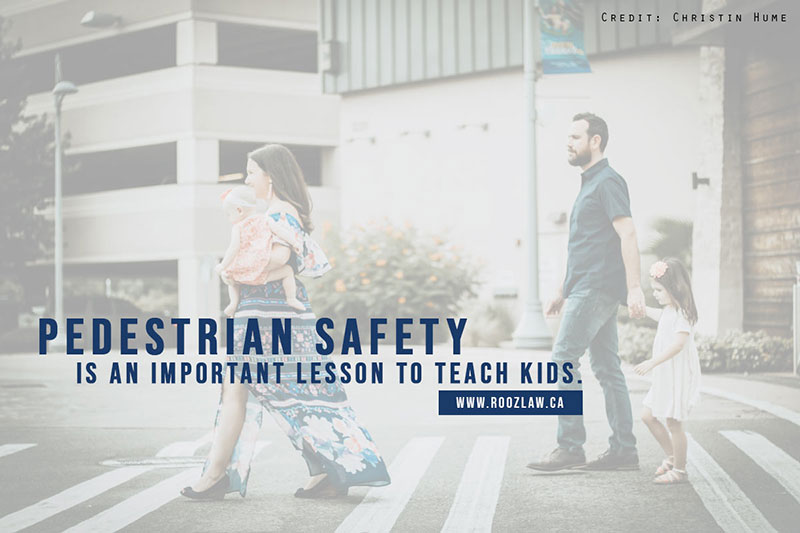 Pedestrian safety is an important lesson to teach kids.