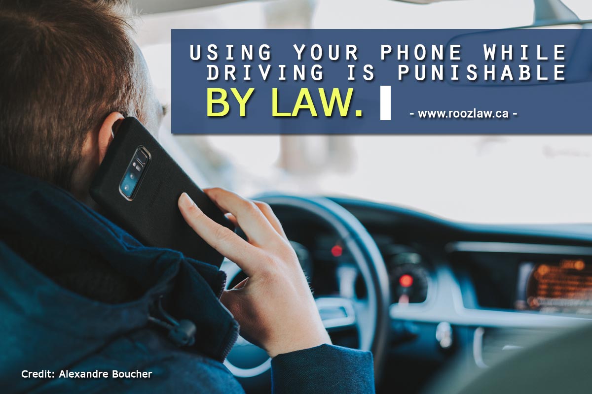 Using phone while driving punishable by law