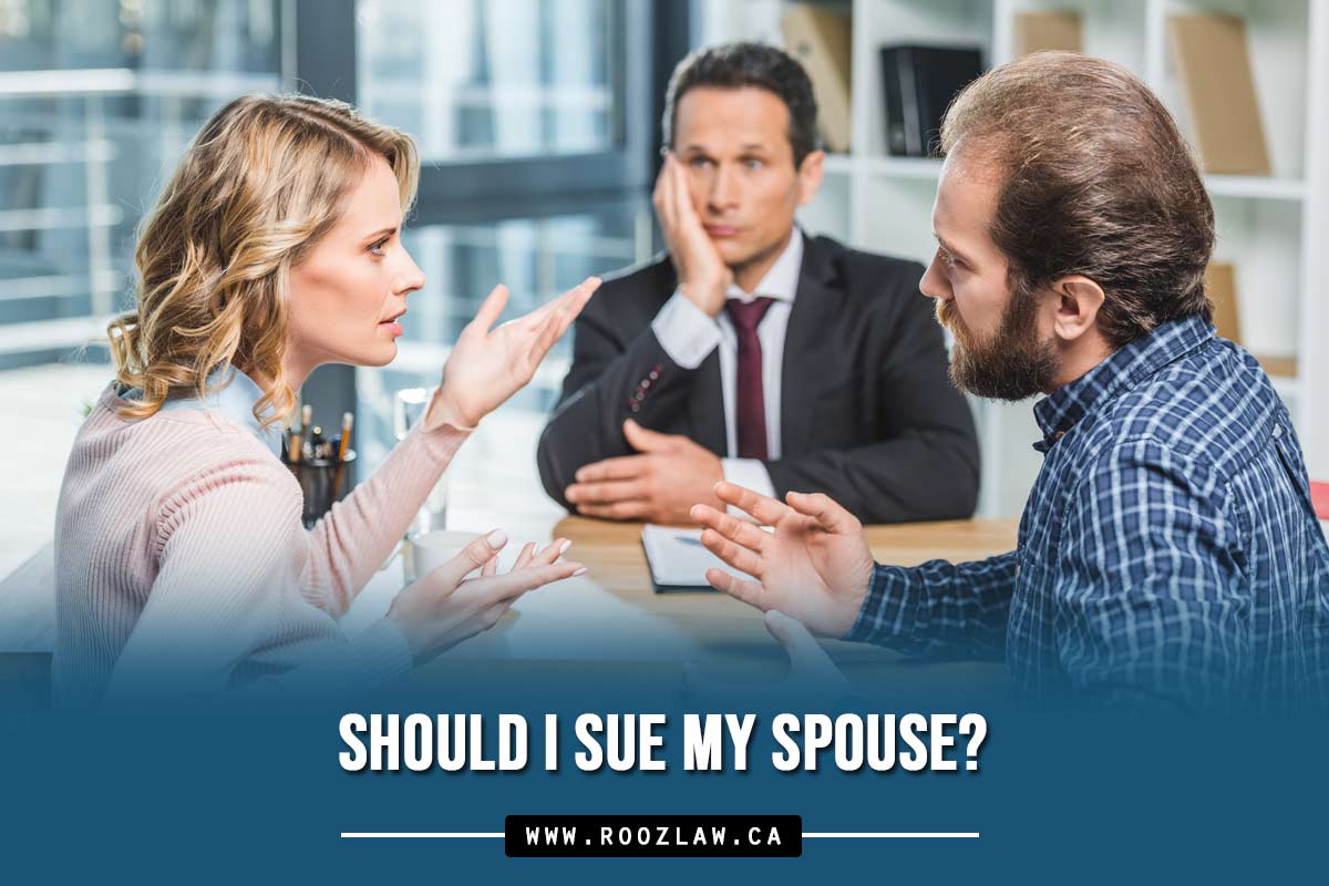 Should I sue my spouse?